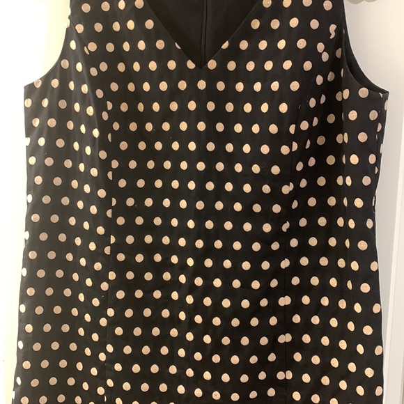 Anne Taylor black n tan polka for dress. Size 16. In perfect condition. - Picture 2 of 4